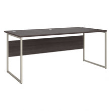 Load image into Gallery viewer, Bush Business Furniture Hybrid 72inW x 36inD Computer Table Desk With Metal Legs, Storm Gray, Standard Delivery