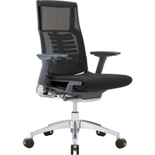 Load image into Gallery viewer, Raynor Powerfit Ergonomic Fabric Mid-Back Executive Office Chair, Black