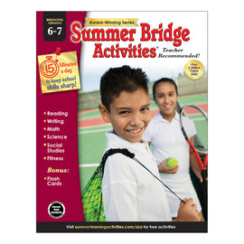 Carson-Dellosa Summer Bridge Activities Workbooks, Grades 6-7, Pack Of 30 Workbooks