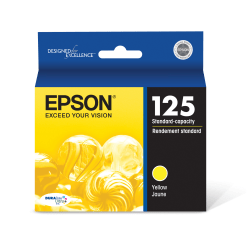 Epson 125 DuraBrite Ultra Yellow Ink Cartridge, T125420