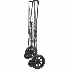 Whitmor Utility Cart - 4 Casters - Steel - 20.8in Width x 24.5in Depth x 40.1in Height - Black