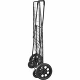 Whitmor Utility Cart - 4 Casters - Steel - 20.8in Width x 24.5in Depth x 40.1in Height - Black