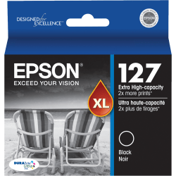 Epson 127 DuraBrite Black Extra-High-Yield Ink Cartridge T127120-S