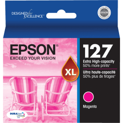 Epson 127 DuraBrite Ultra Magenta Ink Cartridge, T127320-S