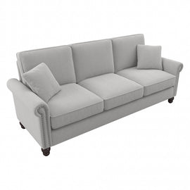 Bush Furniture Coventry 85inW Sofa, Light Gray, Standard Delivery