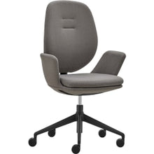 Load image into Gallery viewer, Raynor Centrik Ergonomic Fabric Mid-Back Managerial Chair, Gray/Black