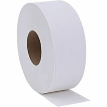 Load image into Gallery viewer, Genuine Joe 2-ply Jumbo Roll Dispenser Bath Tissue - 2 Ply - 3.30in x 650 ft - 3.30in Core - White - 12 / Carton