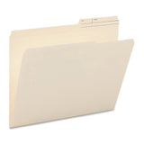 Smead 2/5-Cut Printed Tab File Folders, Letter Size, Manila, Box Of 100