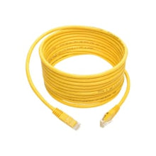 Load image into Gallery viewer, Tripp Lite 15ft Cat6 Gigabit Molded Patch Cable RJ45 MM 550MHz 24AWG Yellow - 128 MB/s - 15 ft - Yellow