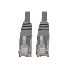 Load image into Gallery viewer, Tripp Lite Cat6 Cat5e Gigabit Molded Patch Cable RJ45 M/M 550MHz Gray 35ft 35ft - 1 x RJ-45 Male Network - 1 x RJ-45 Male Network - Gold Plated Contact - Gray