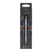 Load image into Gallery viewer, Parker Jotter Gel Pen, Medium Point, 0.7 mm, Stainless-Steel/Chrome Barrel, Black Ink