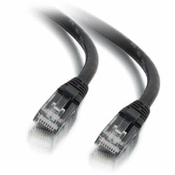 C2G 6ft Cat6 Ethernet Cable - Snaglass Unshielded (UTP) - Black - Cat6 for Network Device - RJ-45 Male - RJ-45 Male - 6ft - Black