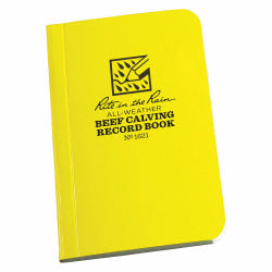 Rite In The Rain All-Weather Livestock Record Books, 2-3/4in x 4-5/8in, Yellow, Case Of 12 Books