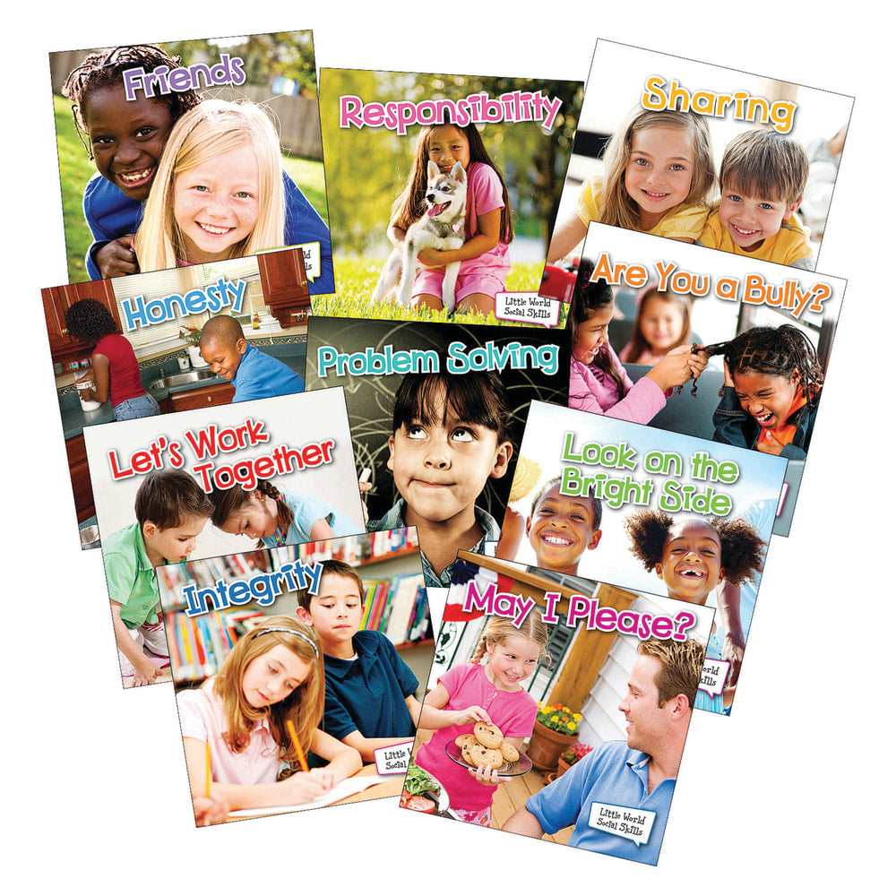 Teacher Created Resources Little World Social Skills Book Set, Grades K-2, Set Of 10 Books