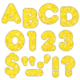 TREND Ready Letters, Sparkle, 4in, Yellow, Pack Of 72