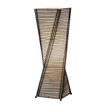 Load image into Gallery viewer, Adesso Stix Table Lantern, 24-1/2in H, Black Base/Natural Beige Shade
