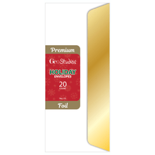 Load image into Gallery viewer, Geo Studios #10 Holiday-Themed Envelopes, Gummed Seal, Gold Foil Flap, Pack Of 20 Envelopes