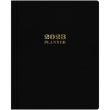 Day Designer Weekly/Monthly Planning Calendar, 8in x 10in, Black, January To December 2023, 138793