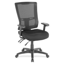 Load image into Gallery viewer, Lorell Multifunction Ergonomic Mesh High-Back Chair, Black