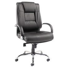Load image into Gallery viewer, Alera Ravino VL685 Big &amp; Tall High-Back Swivel/Tilt Bonded Leather Chair, Black