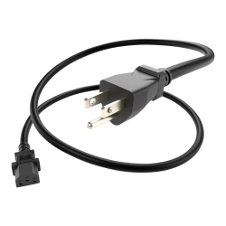 Unirise Power cable - power IEC 60320 C13 to NEMA 5-15P (M) - AC 110 V - 6 ft - black - North America
