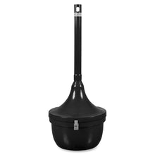 Load image into Gallery viewer, Ex-Cell Kaiser Smokers Oasis Cigarette Receptacle - 4.50 gal Capacity - 39in Height x 16in Width x 16in Depth - Black - 1 Each