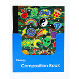 Inkology Composition Books, Corey Paige, 7-1/2in x 9-3/4in, College Ruled, 200 Pages (100 Sheets), Assorted Designs, Pack Of 12 Books