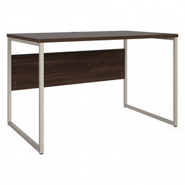 Bush Business Furniture Hybrid 48inW Computer Table Desk With Metal Legs, Black Walnut, Standard Delivery