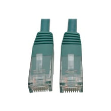 Load image into Gallery viewer, Tripp Lite Cat6 Cat5e Gigabit Molded Patch Cable RJ45 M/M 550MHz Green 12ft - 128 MB/s - Patch Cable - 12 ft - 1 x RJ-45 Male Network - 1 x RJ-45 Male Network - Gold Plated Contact - Green