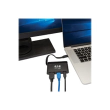 Load image into Gallery viewer, Tripp Lite USB C Multiport Adapter Converter 4K w/ /HDMI, Gigabit Ethernet, USB-A Hub, PD Charging, Storage Cable Thunderbolt 3 Compatible - for Notebook/Tablet PC/Desktop PC/Smartphone - 100 W - USB 3.1 Type C - 3 x USB Ports