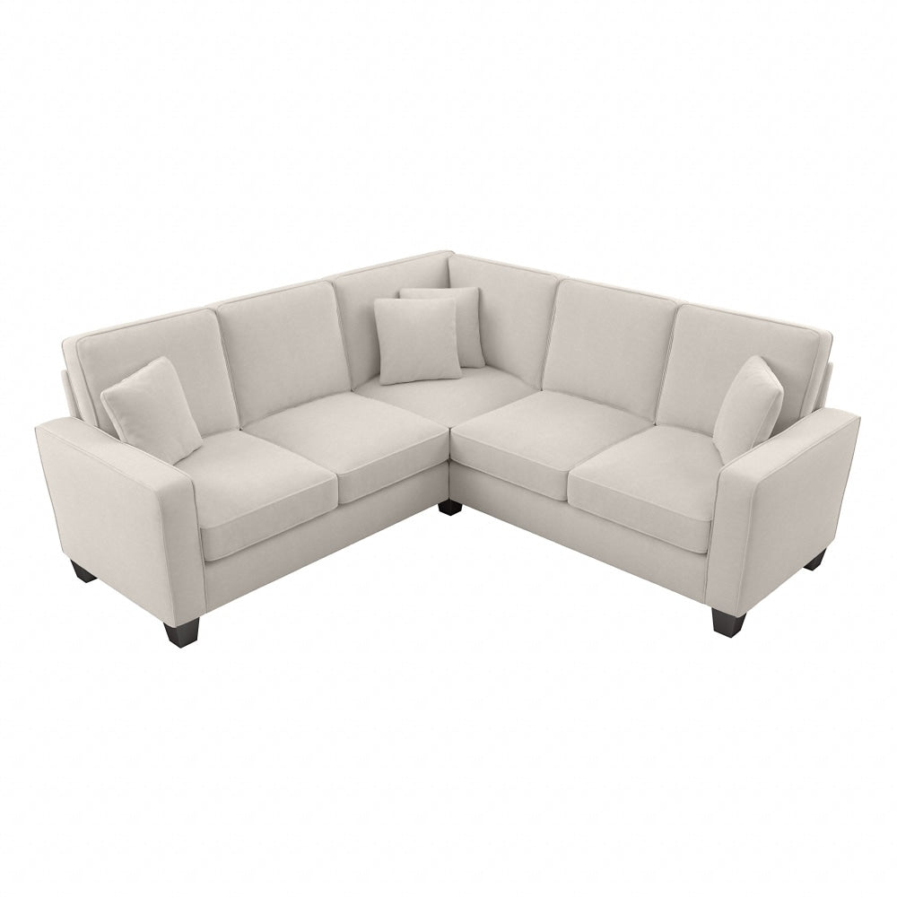 Bush Furniture Stockton 87inW L-Shaped Sectional Couch, Light Beige, Standard Delivery