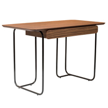 Load image into Gallery viewer, Eurostyle Halle 48inW Writing Desk, Walnut