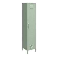 Load image into Gallery viewer, Ameriwood Home Mission District 4-Shelf Single Metal Locker Storage Cabinet, 72-13/16inH x 15inW x 15-3/4inD, Green