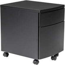 Load image into Gallery viewer, Eurostyle Ingo 16inD Vertical 2-Drawer Commercial Rolling File Cabinet, Black