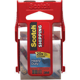 3M 142 Carton Sealing Tape, 1.5in Core, 2in x 66.6ft, Clear, Case Of 6