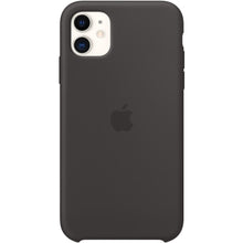 Load image into Gallery viewer, Apple iPhone 11 Silicone Case - Black - For Apple iPhone 11 Smartphone - Black - Silky - Scratch Resistant, Drop Resistant - Silicone, MicroFiber