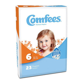 Attends Comfees Baby Diapers, Size 6, White, Pack Of 23