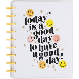 2023-2024 Happy Planner 18-Month Monthly/Weekly Classic Planner, 7in x 9-1/4in, Smiley Face, July 2023 To December 2024, PPCD18-120