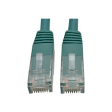 Load image into Gallery viewer, Tripp Lite Cat6 Cat5e Gigabit Molded Patch Cable RJ45 M/M 550MHz Green 35ft 35ft - 128 MB/s - Patch Cable - 35 ft - 1 x RJ-45 Male Network - 1 x RJ-45 Male Network - Gold Plated Contact - Green