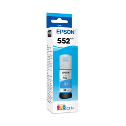 Epson 552 Claria Cyan Ink Bottle, T552220-S