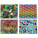 Inkology Corey Paige Binder Pencil Pouches, 8in x 10in, Assorted Designs, Pack Of 8 Pouches