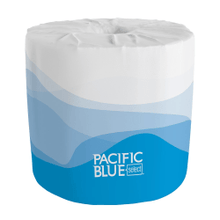Load image into Gallery viewer, Pacific Blue by GP PRO, 2 Ply, Standard Roll Embossed Toilet Paper, 4.05x4, 20% Recycled, White, 550 Sheets, 80 Rolls per Case