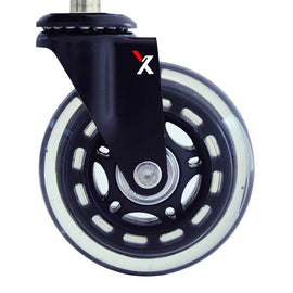 X-Chair X-Wheels Non-Locking Blade Caster, Clear