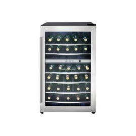Danby Designer DWC040A3BSSDD - Wine cooler - width: 19.4 in - depth: 24.9 in - height: 33.1 in - 4 cu. ft - black/stainless steel