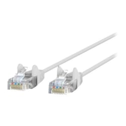 Belkin CAT6 Slim Gigabit Snagless UTP Ethernet Cable - 1 ft Category 6 Network Cable for Network Device, Notebook, Desktop Computer, Modem, Router, Wall Outlet - First End: 1 x RJ-45 Network - Male - Second End: 1 x RJ-45 Network - Male - 1 Gbit/s
