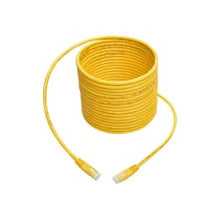 Load image into Gallery viewer, Tripp Lite 25ft Cat6 Gigabit Molded Patch Cable RJ45 MM 550MHz 24AWG Yellow 25ft