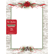 Load image into Gallery viewer, Geo Studios Holiday-Themed Letterhead Papers, Letter Size, Pines, Pack Of 70 Sheets
