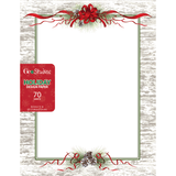 Geo Studios Holiday-Themed Letterhead Papers, Letter Size, Pines, Pack Of 70 Sheets