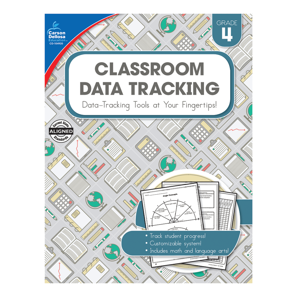 Carson-Dellosa Classroom Data Tracking Resource Book, Grade 4