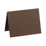 LUX Folded Cards, A2, 4 1/4in x 5 1/2in, Chocolate Brown, Pack Of 50